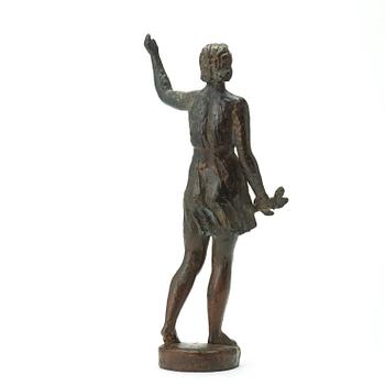 AXEL WALLENBERG, skulptur, brons, signerad och med gjutarstämpel Herman Bergman fud.