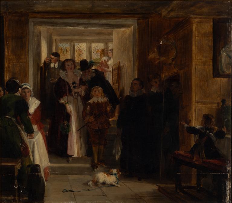 John Calcott Horsley, attributed, At the Castle.