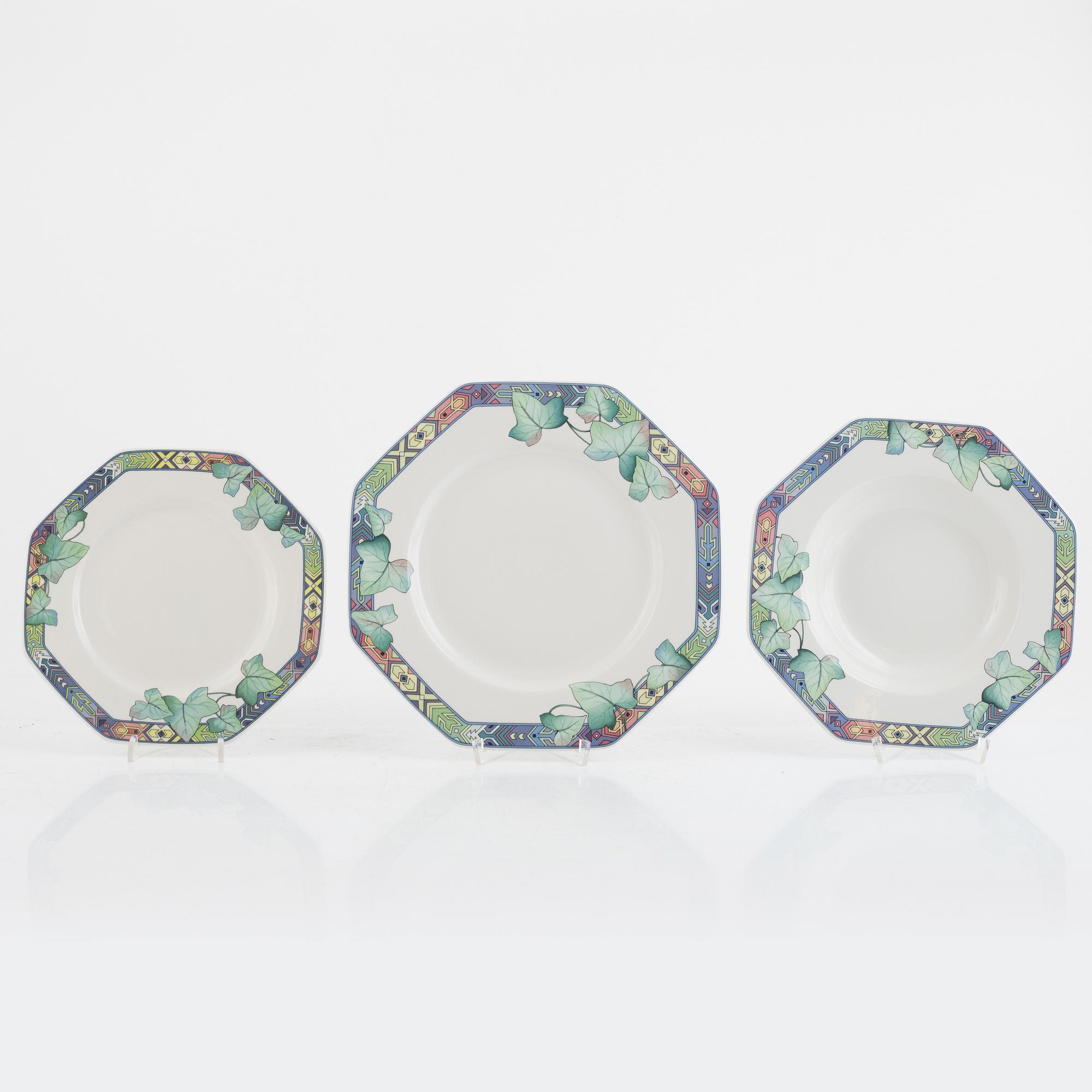 An 41-piece 'Pasadena' porcelain service, Villeroy & Boch, Germany.