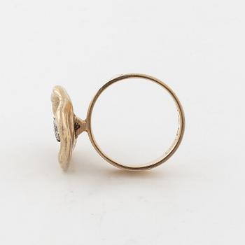 RING, med briljantslipad diamant ca 0.20 ct Schalin, Östersund, 1982.
