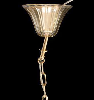 NAPOLEONE MARTINUZZI, a "Doge" ceiling light by Venini Italy, designed 1925-1930.