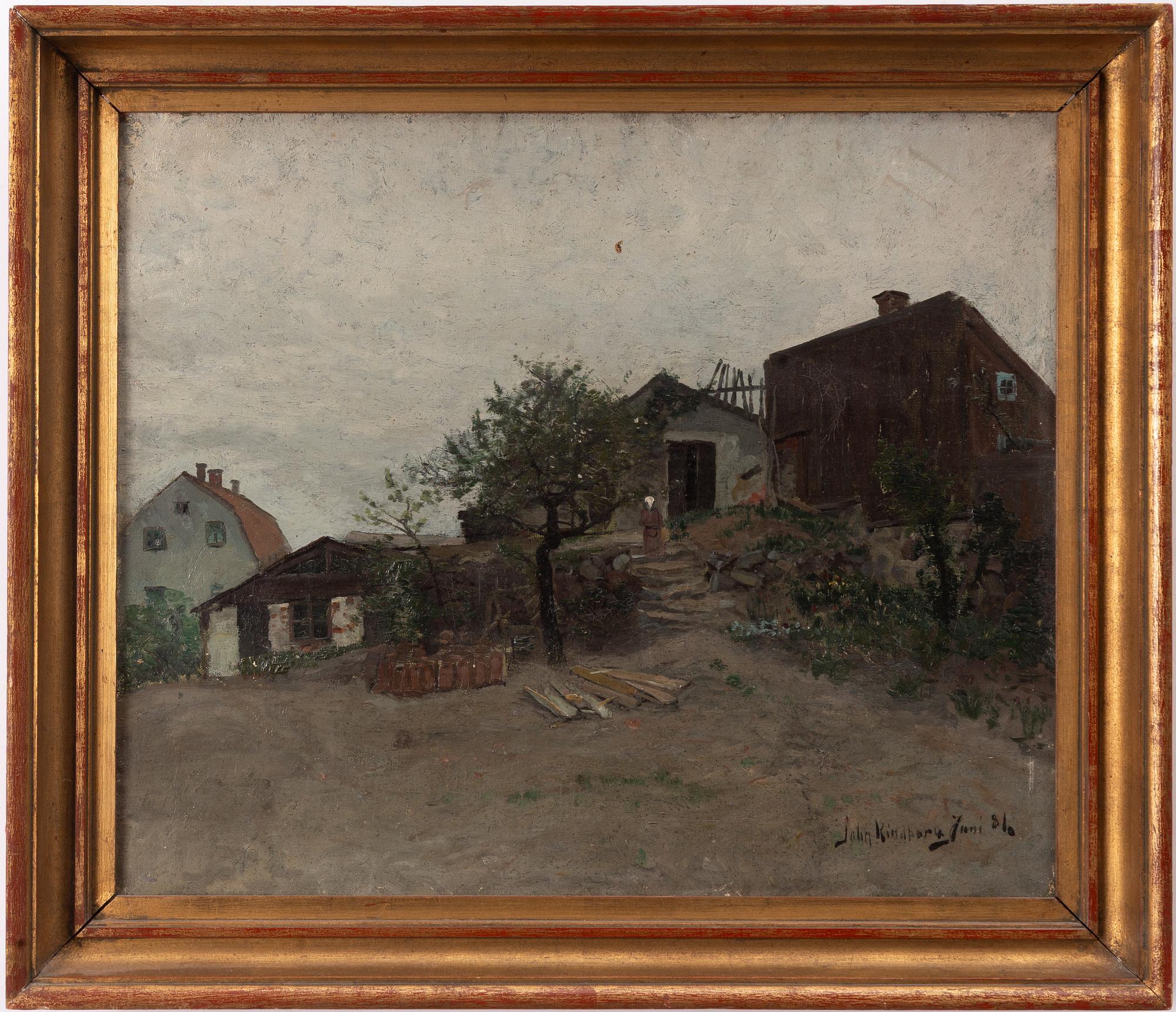 Johan (John) Kindborg, Farmyard scene.