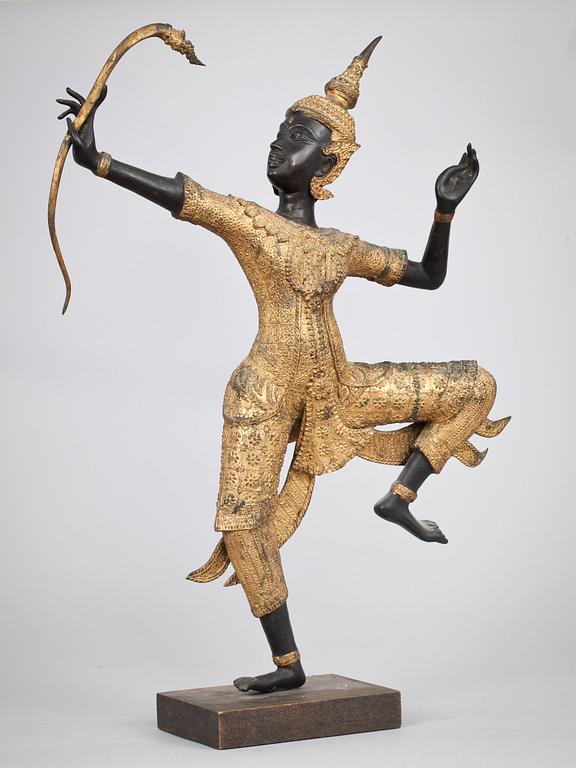 FIGURIN, brons, Thailand. Troligen omkring 1900.