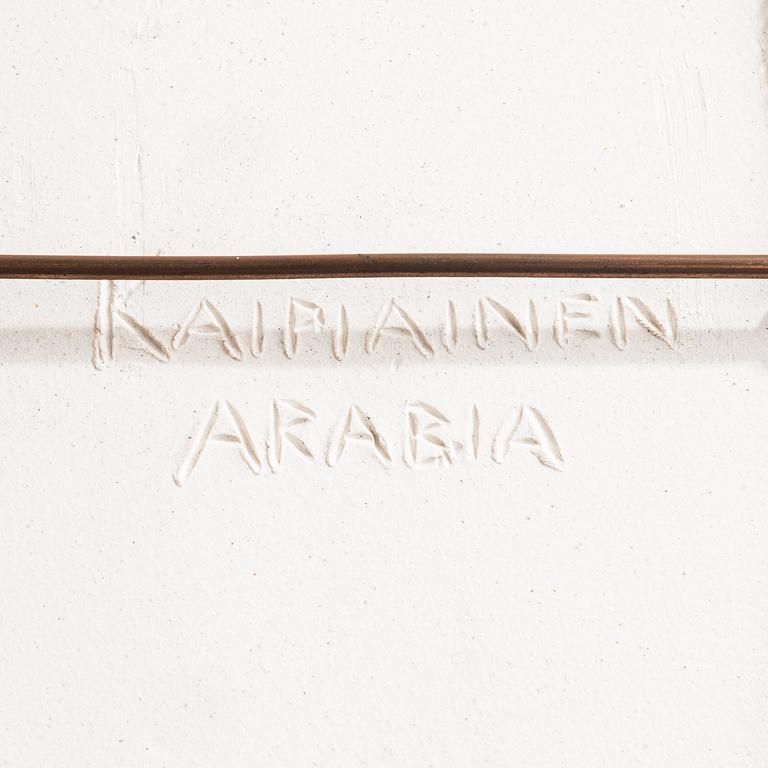 Birger Kaipiainen, dekorationsfat, stengods, signerad Kaipiainen Arabia.