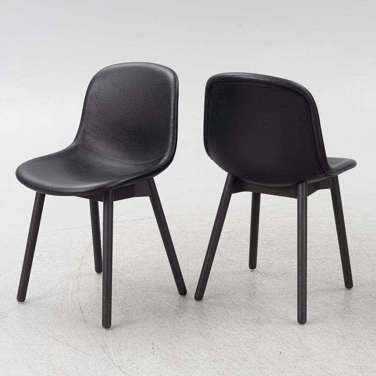 Sebastian Wrong, a set of six "Neu 13" chairs, Hay.