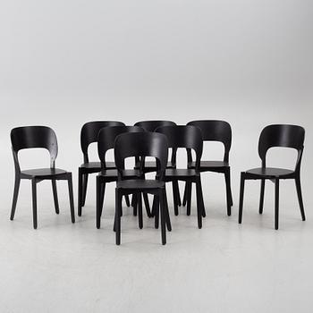 Marit Stigsdotter & Staffan Lind, eight 'Luna' chairs, Stolab.