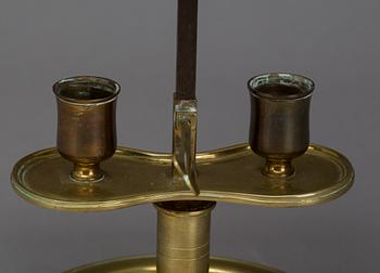 BORDSLAMPA, sk bouillottelampa. 1800-tal.