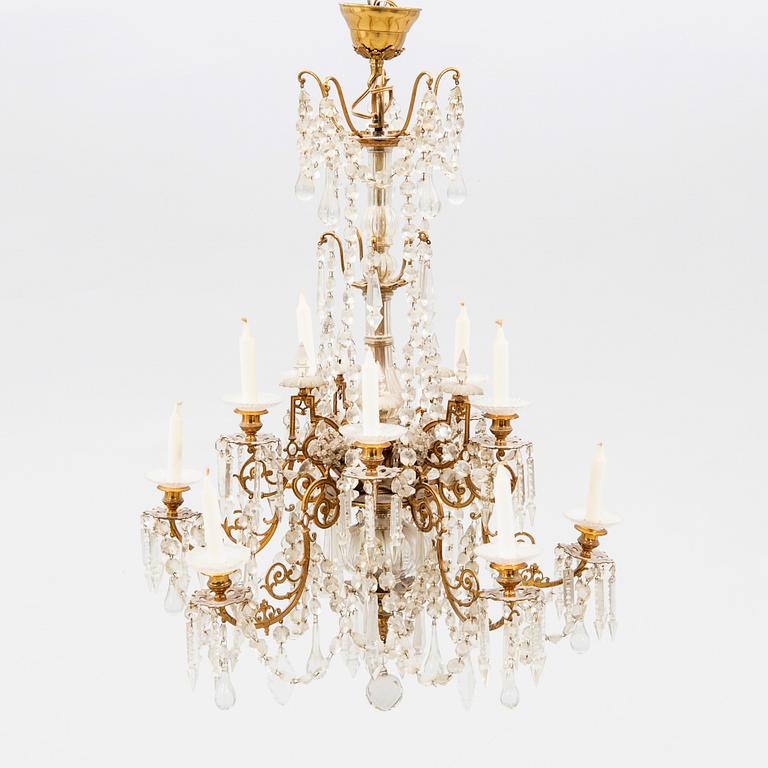 Ljuskrona Oskariansk omkring år 1900.