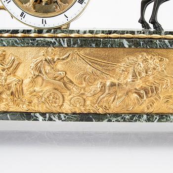 A late Empire table clock mid 1800.