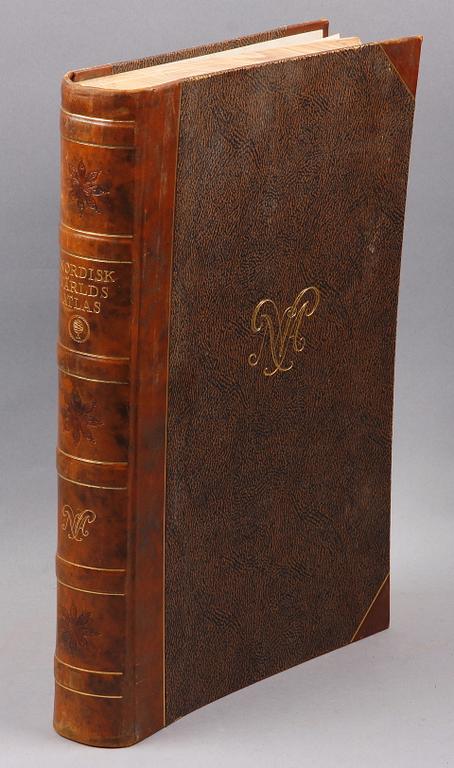 KARTBOK, "Nordisk Världsatlas", Stockholm 1926.