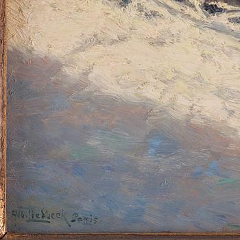 Albert Liedbeck, Paris, by the Seine.