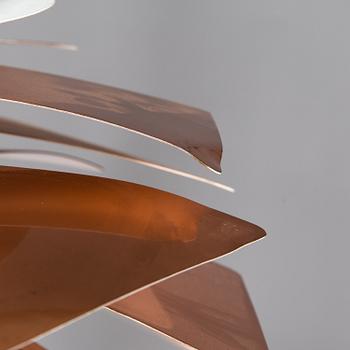 POUL HENNINGSEN, taklampa "PH-Kotte / PH Artichoke", för Louis Poulsen, Danmark tidigt 1960-tal.