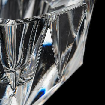 Aimo Okkolin, skål, "Näckros", signerad Aimo Okkolin, Riihimäen Lasi Oy.