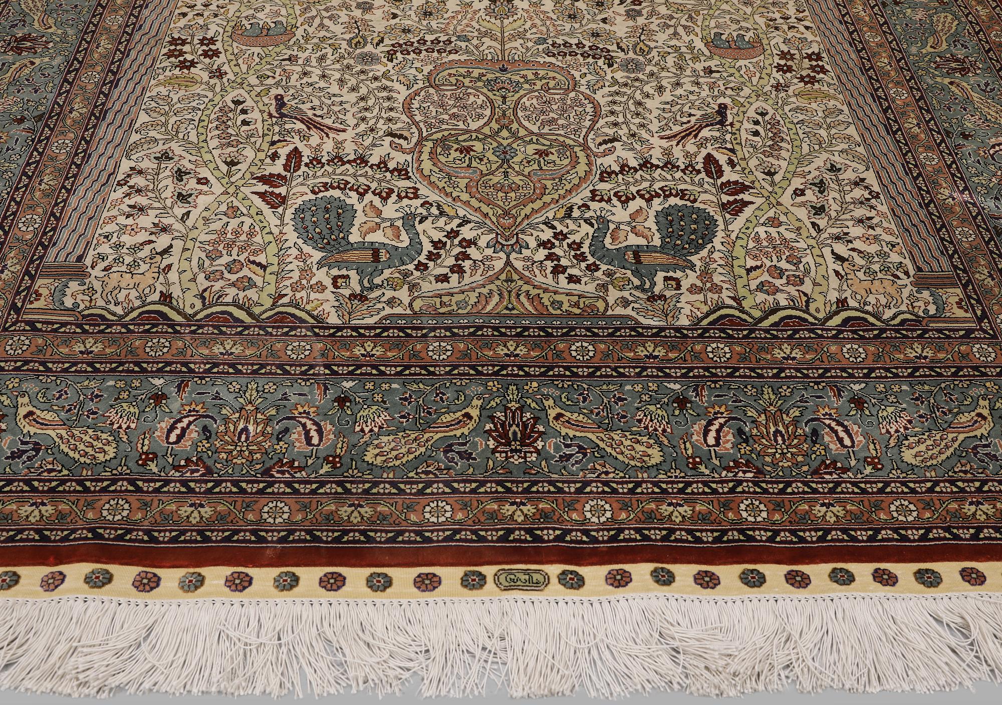 Matta, Orientalisk silke, 184 x 124 cm.