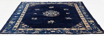 An antique Beijing carpet, northern China, approx. 287 x 239 cm.