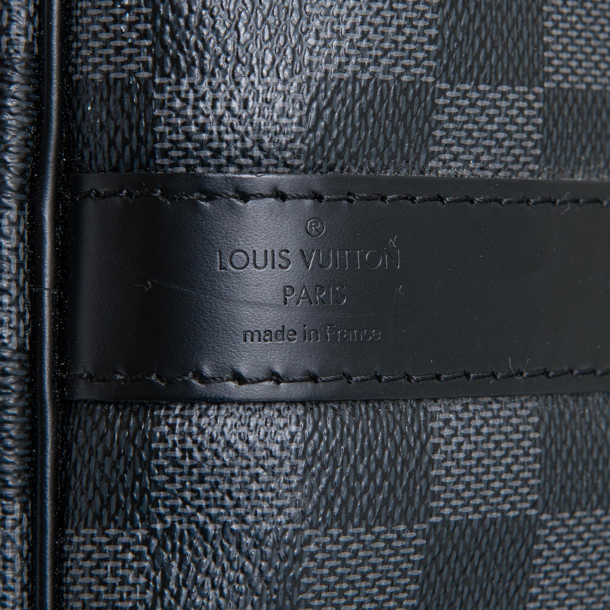 Louis Vuitton, A Damier Graphite  'Keepall 55 Bandoulière', weekend bag.