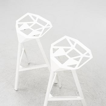 Konstantin Grcic, a pair of 'Stool one' bar stools, Magis, Italy.