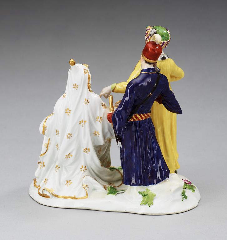 FIGURGRUPP, porslin. Meissen, 1700/1800-tal.