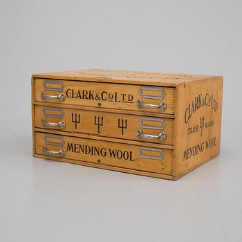 SYSKRIN, Clark & Co Mending Wool, 1900-talets första hälft.