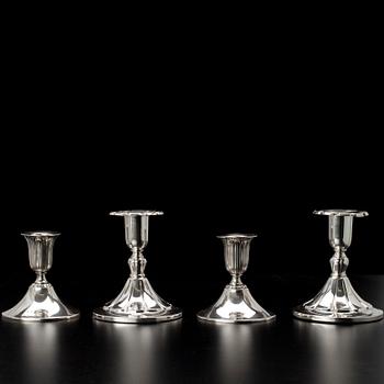 LJUSSTAKAR, 2 par, silver, Auran Kultaseppä 1950, Kultakeskus 1957.