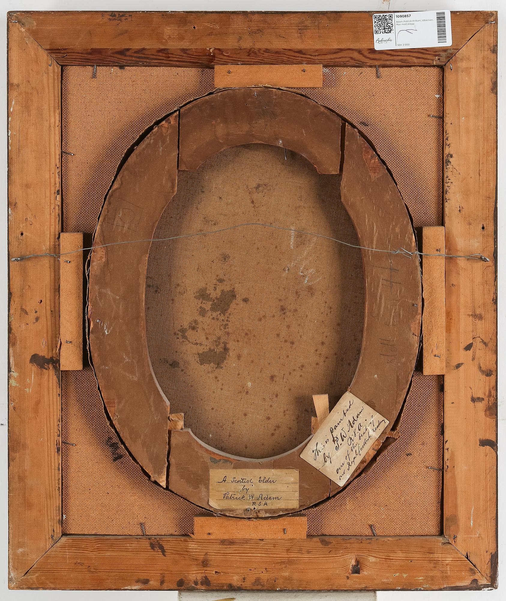 PATRICK WILLIAM ADAM, attributed to, oil on canvas, signed.