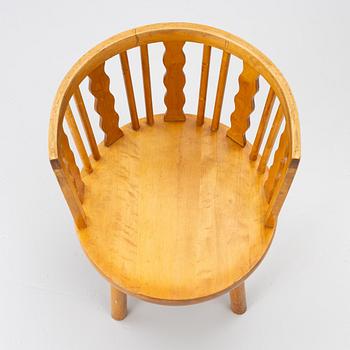 Armchair, sports cottage furniture, Steneby Hemslöjdsförening, mid-20th century.