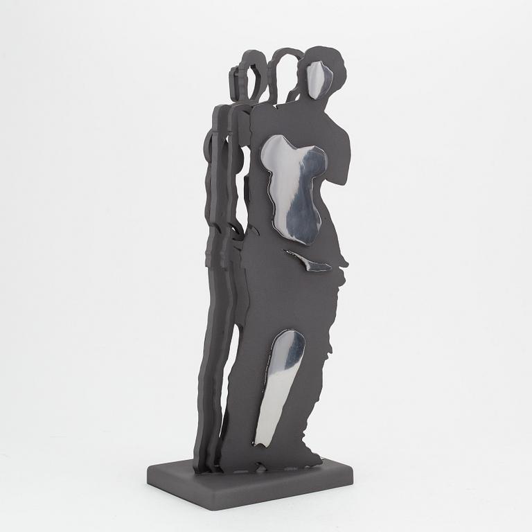 Arman, skulptur, järn, signerad Arman och numrerad I/III på plakett.