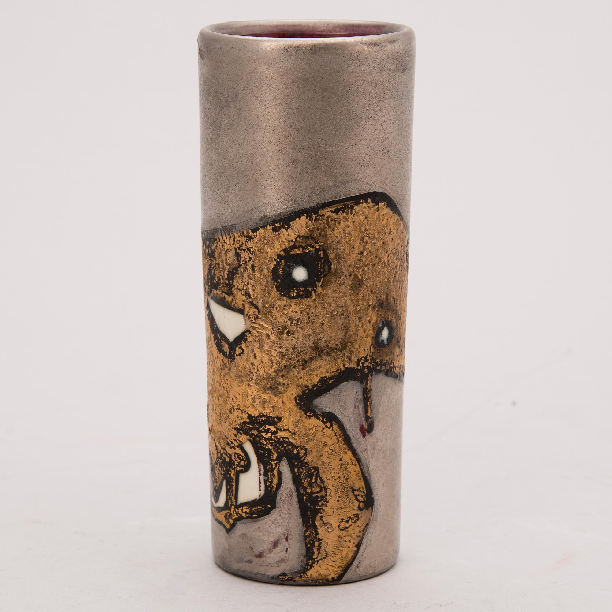 TOINI MUONA, maljakko, keramiikkaa, signeerattu TM. Arabia.