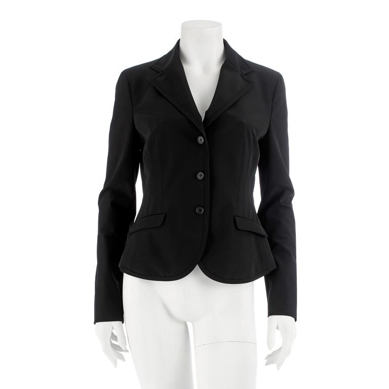 PRADA, a black blazer / jacket. Size 44.