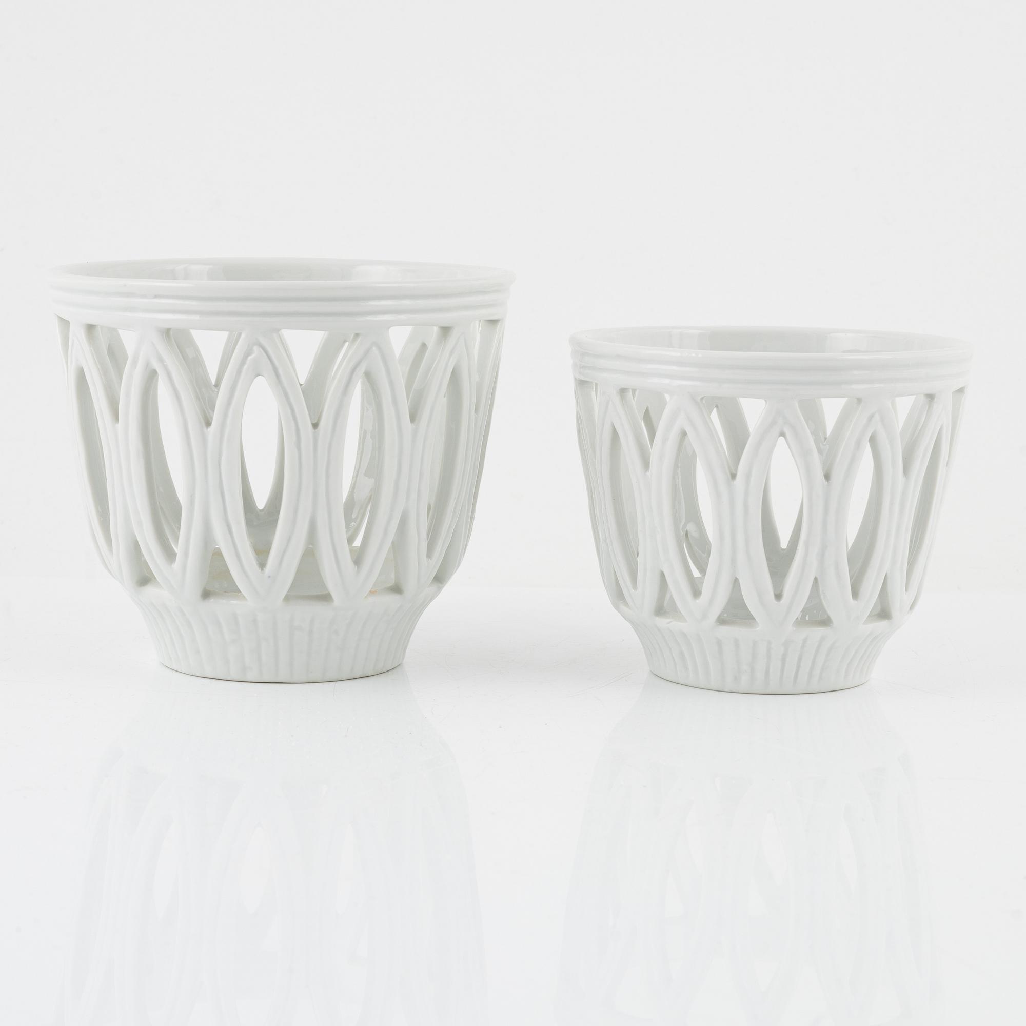 Gunnar Nylund, ytterfoder, 8 st, "Olympia", Rörstrand, 1940/50-tal.