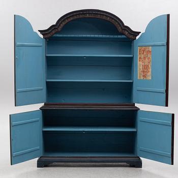 A painted cabinet, 18th/19th Century.