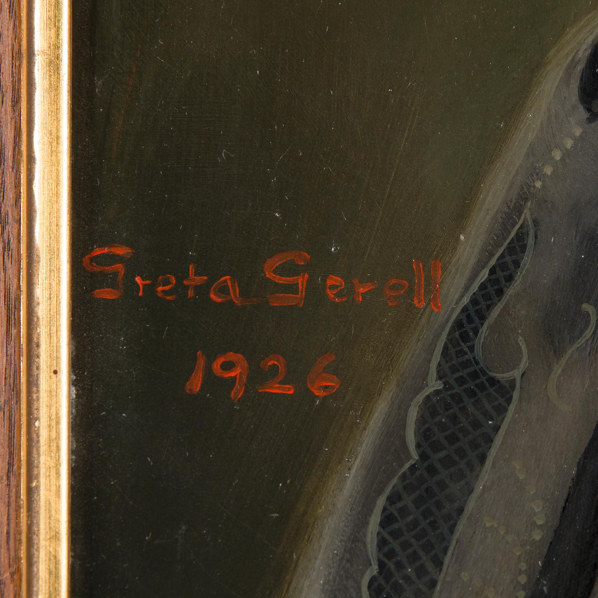 GRETA GERELL, oil on canvas, signed and dated 1926.