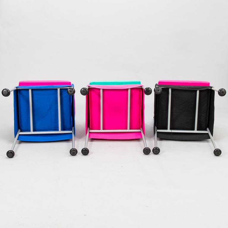 EERO AARNIO, fåtöljer, 3 st, "Puzzle", Adelta.