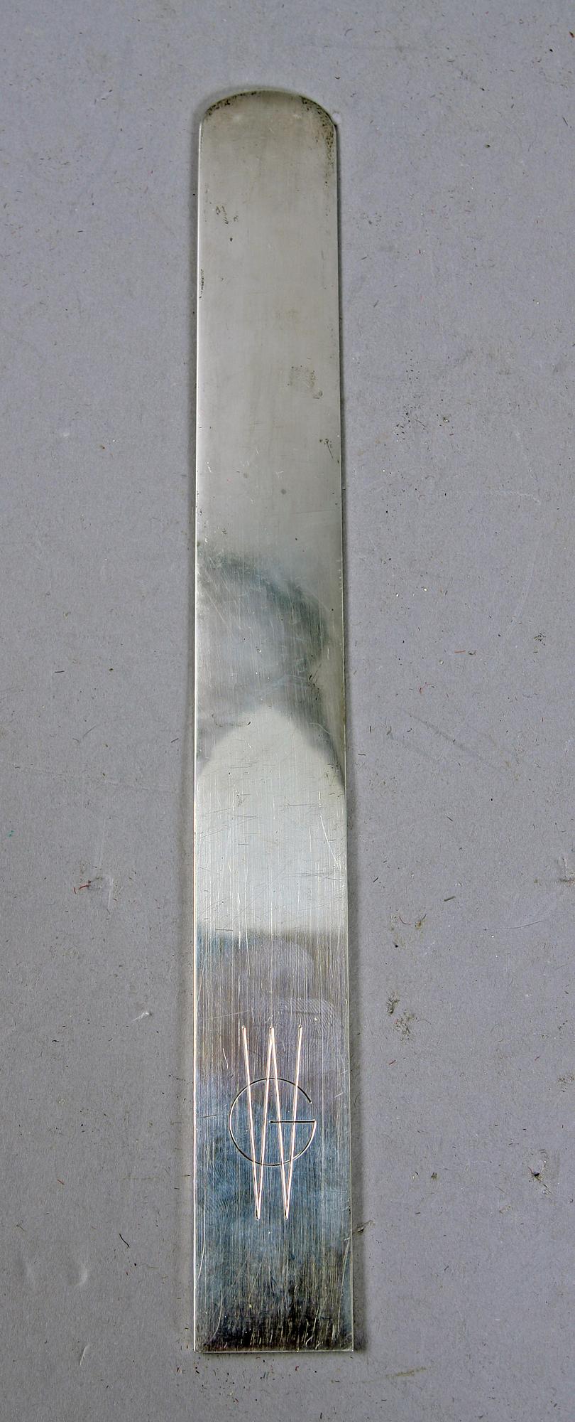 BREVSPRÄTT, silver, Wiwen Nilsson, Lund 1940.