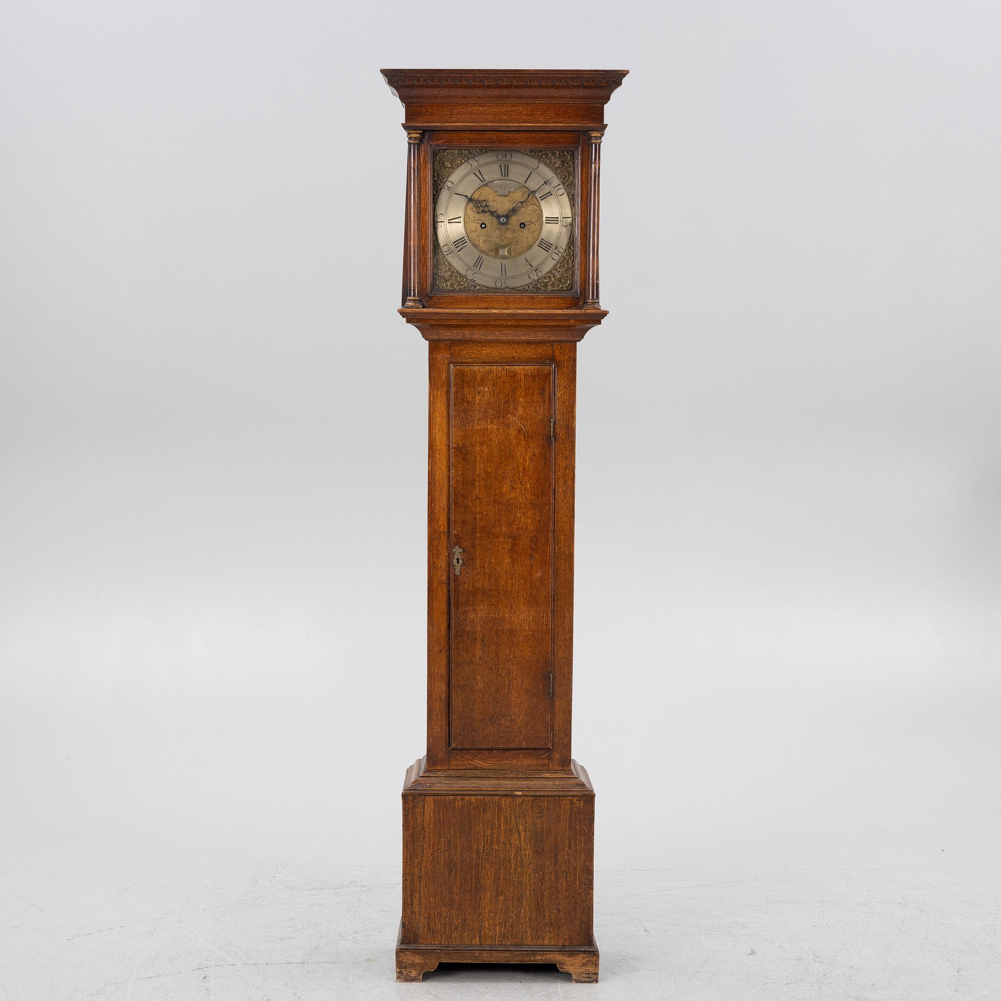 Longcase clock, mid 18th century, by Jonathan Lees, Bury, (c. 1730-1785).