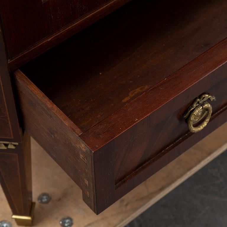 A mid 20th Century Gustavian style mahogany cabinet.