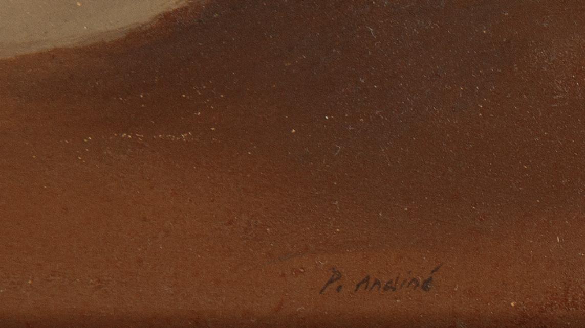 Patrik Andiné, oil on panel, signed.