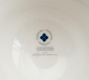 JULFÖREMÅL, 7 delar, porslin, Fyrklövern, 1900-talets andra hälft.