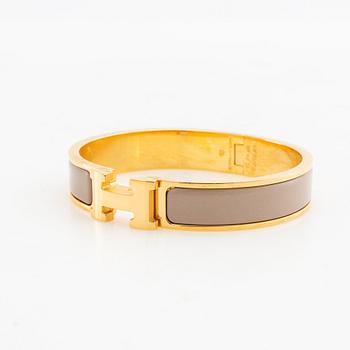 Hermès, bracelet "Clic H", Marron glacé.