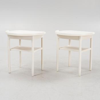 Sven Engström och Gunnar Myrstrand, a pair of bedside tables, Bodafors, dated 1962.