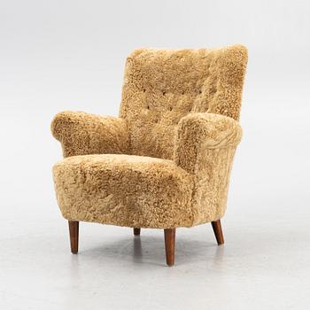 Carl Malmsten, armchair, "Hemmakväll", second half of the 20th century.