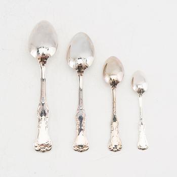 Cutlery silver 101 pieces "Prins Albert" GAB Stockholm 1979.