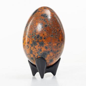 Hans Hedberg, a faience egg, Biot, France.