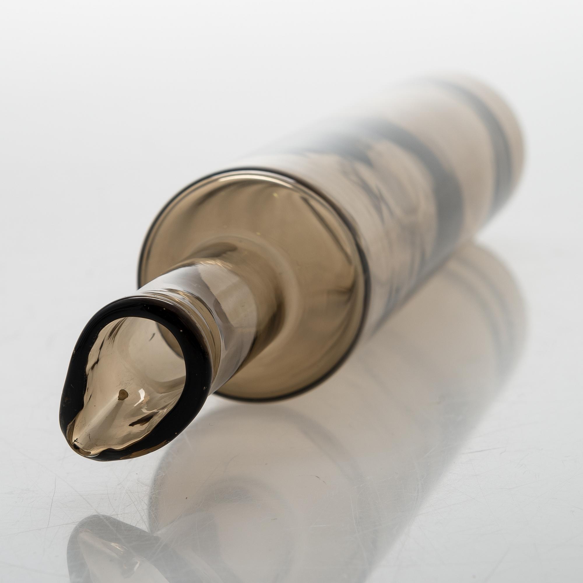 A BOTTLE by Nanny Still, signed Riihimäen Lasi oy Nanny Still.