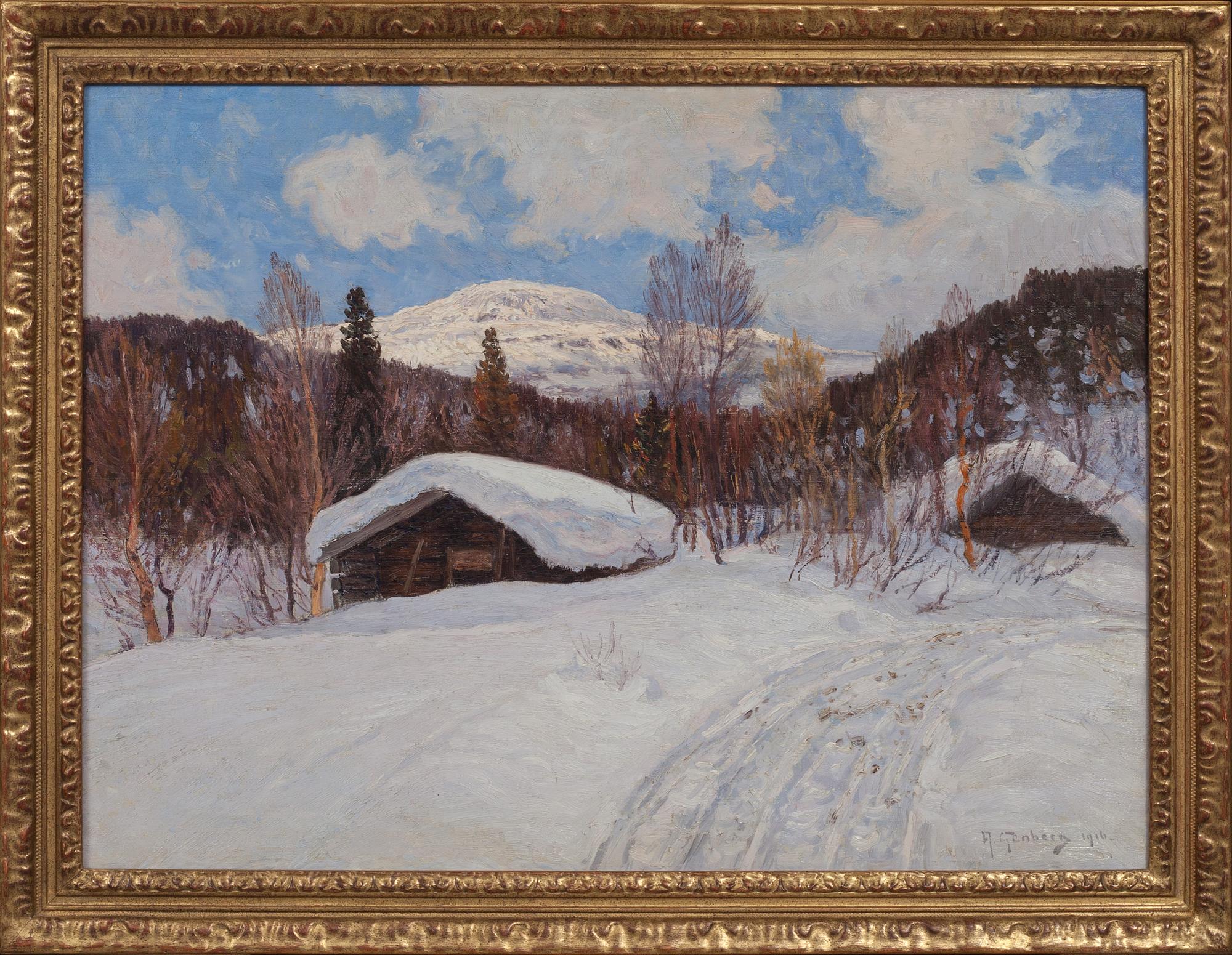 ANTON GENBERG, olja på duk, signerad o daterad 1906.