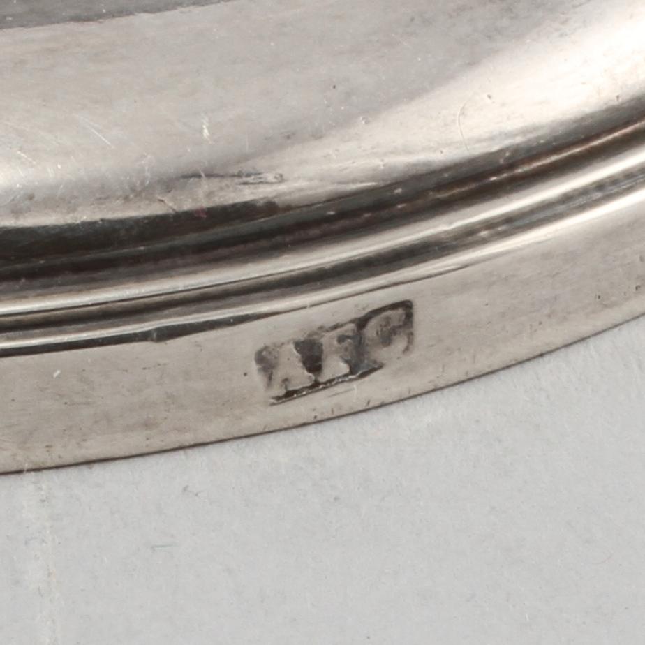 LJUSSTAKAR, ett par, silver, Antonio Firmo Da Costa, Lissabon, 1800-talets första del. Vikt 755 g.