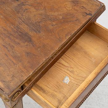 A late Gustavian table, circa 1800.