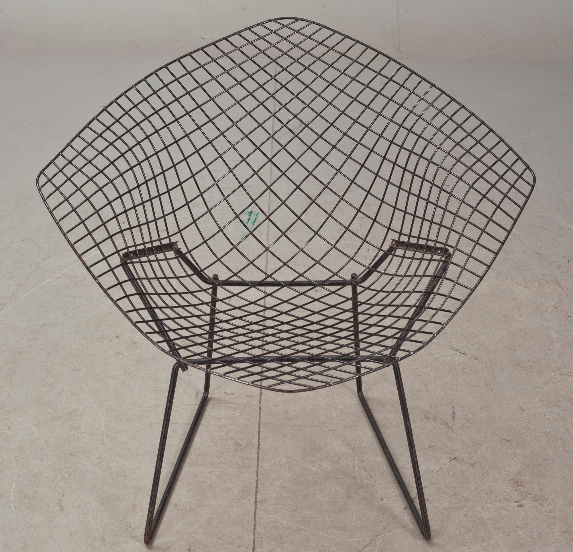 FÅTÖLJ, "Diamond chair". Design Harry Bertoia.