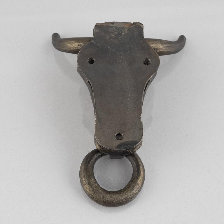 Erik Höglund, attributed to. A cast-iron door knocker, Boda Smide.