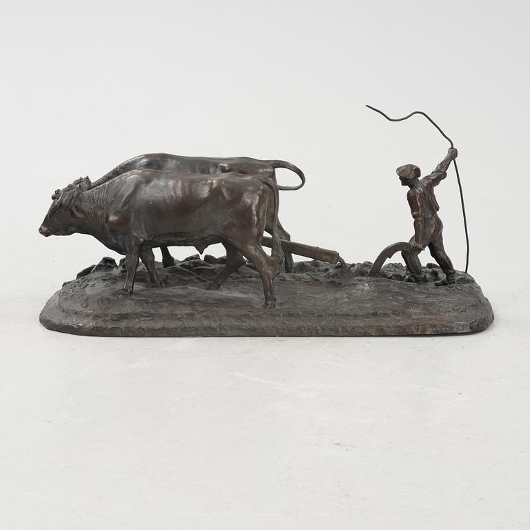 André Abbal, sculpture, bronze, signed.